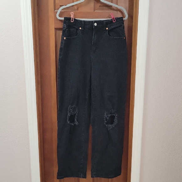 Wild Fable Black High Rise Distressed Jeans - Picture 1 of 7